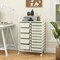 Rolling Storage Cart 15 Drawer Organizer With Wheels Craft Office Supply Organizer Steel Frame Multicolor Drawers